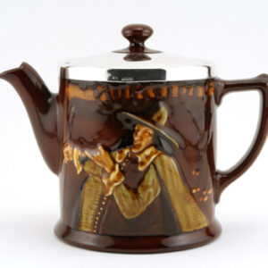 Pied Piper Teapot w/ Silver Lid - Royal Doulton Kingsware