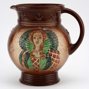 Queen Elizabeth I Pitcher (Airbrushed) - Royal Doulton Kingsware