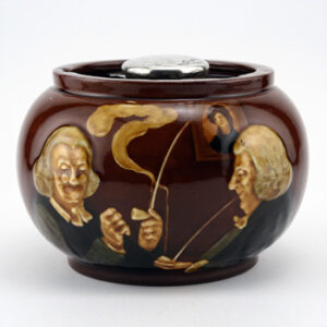 Smokers Tobacco Jar, Round - Royal Doulton Kingsware