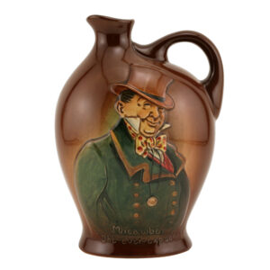 Micawber the Ever Expectant' Kingware Flask (Airbrushed) - Royal Doulton Kingsware