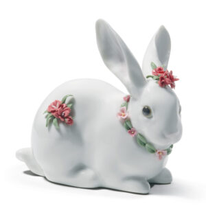 Attentive Bunny (Carnations) 1007578 - Lladro Figurine