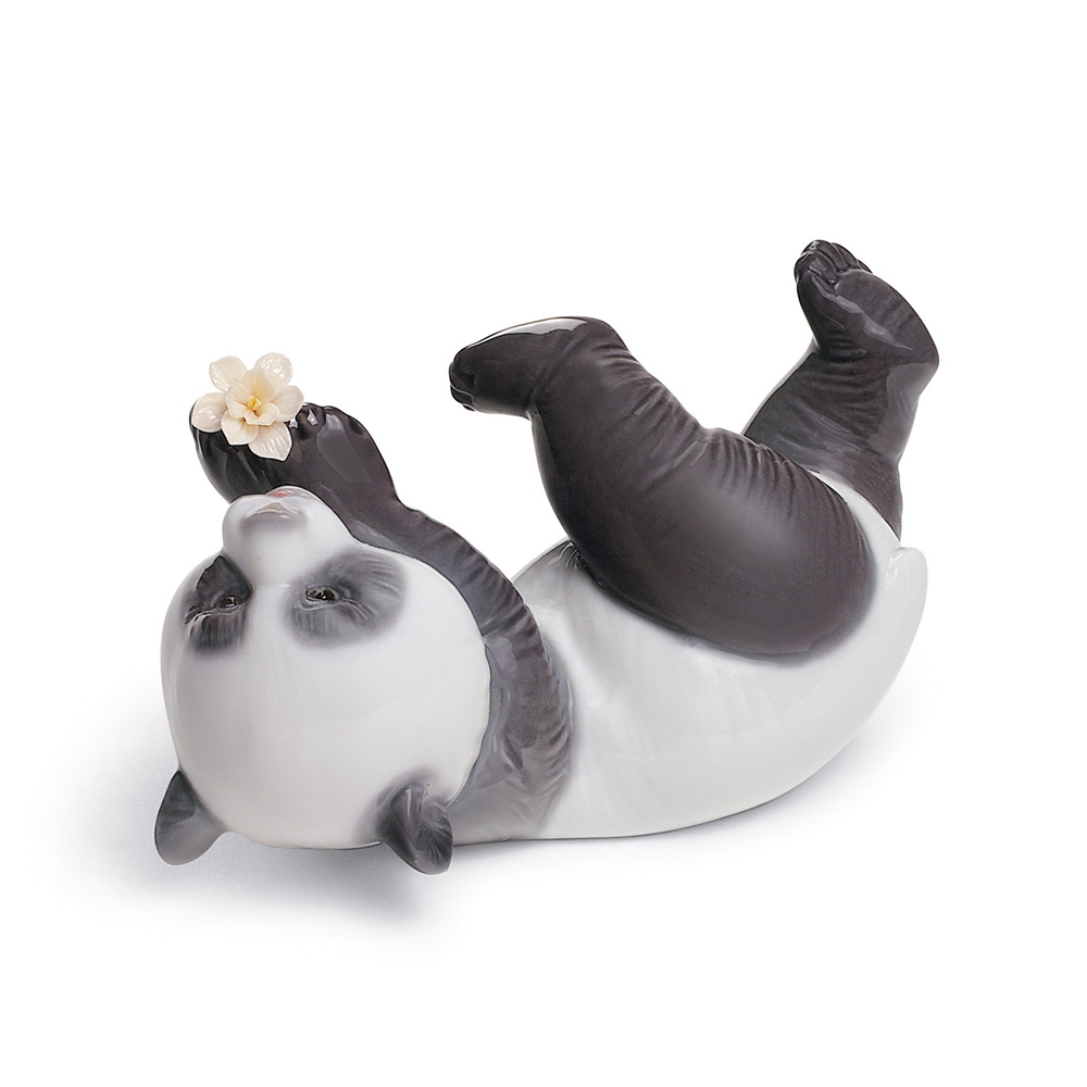 A Joyful Panda 01008356 - Lladro Figurine