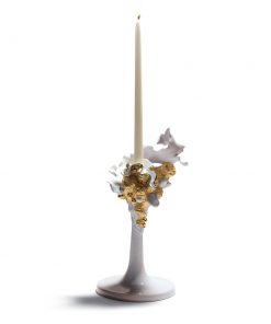 Single Candlehold (Golden) 01007963 - Lladro Candleholder