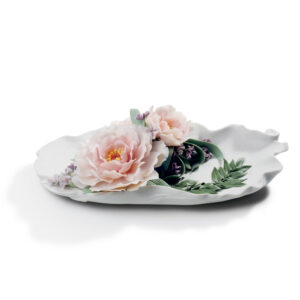 Tray with Peonies 1008650 - Lladro Tray