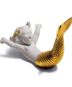 Waking Up at Sea (Golden Re-Deco) 01008561 - Lladro Figurine