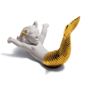 Waking Up at Sea (Golden Re-Deco) 01008561 - Lladro Figurine