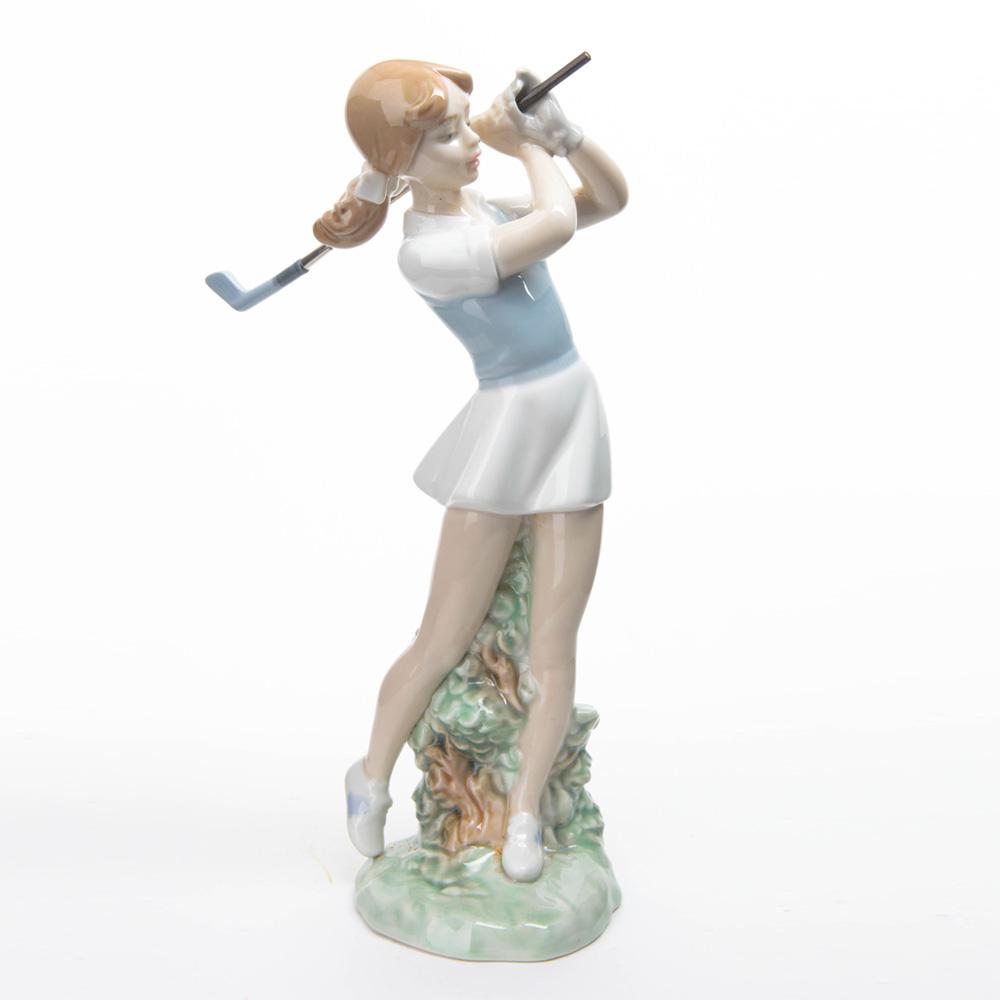 Golfer Female Out of the Rough - Nao by Lladro