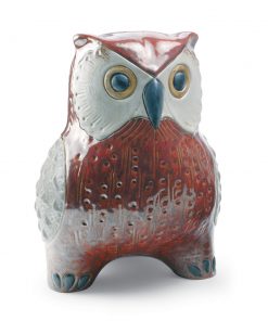 Large Owl (Red) 01012533 - Lladro Figurine