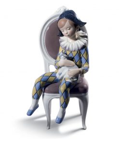 Little Harlequin Blue & Yellow 1008739 - Lladro Figurine