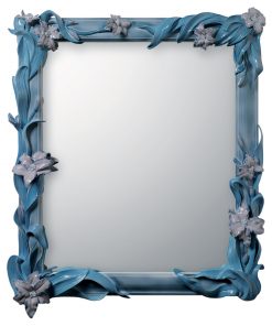 Mirror with Lilies Blue 01007176 - Lladro Mirror