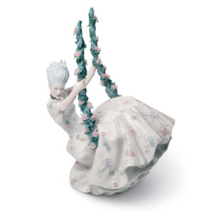 Rococo Lady On Swing 01008424 - Lladro Figurine