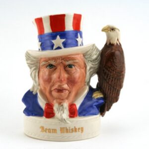 Uncle Sam (Eagle Whiskey Flask, Var. 2) - Royal Doulton Liquor Container