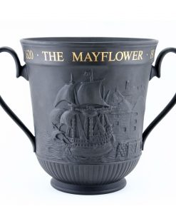 The Mayflower and the Pilgrim Fathers Basalt - Royal Doulton Loving Cup
