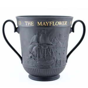 The Mayflower and the Pilgrim Fathers Basalt - Royal Doulton Loving Cup