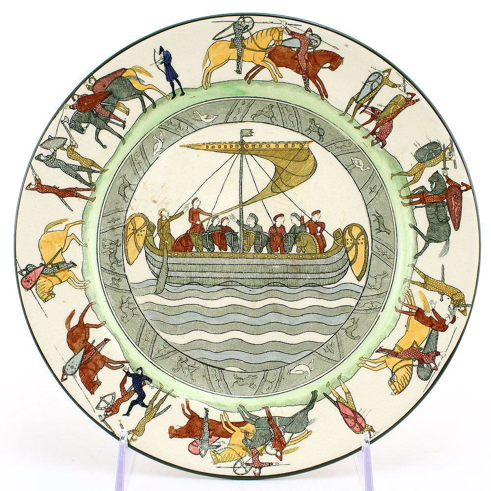 Bayeaux Tapestry Plate, 9.5''D - Royal Doulton Seriesware