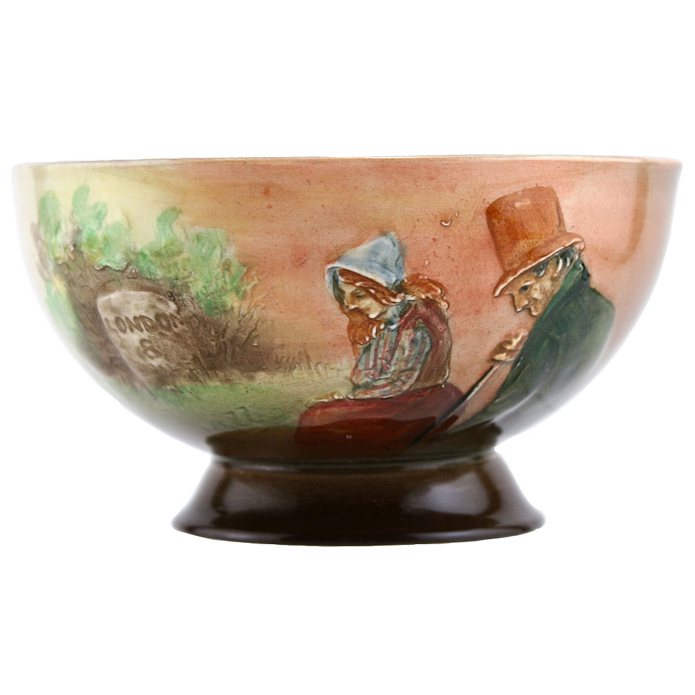 Dickens Little Nell & Grandfather Pedestal Bowl - Royal Doulton Seriesware
