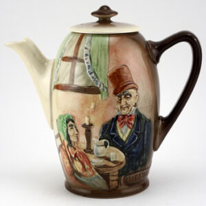 Dickens Mr Micawber Relief Coffee Pot - Royal Doulton Seriesware