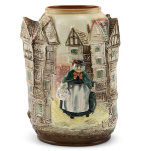 Dickens Sairey Gamp Relief Vase - Royal Doulton Seriesware