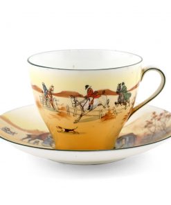 Hunting Large Cup and Saucer - Royal Doulton Seriesware