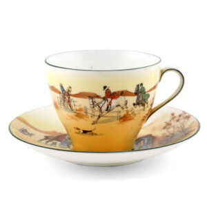Hunting Large Cup and Saucer - Royal Doulton Seriesware