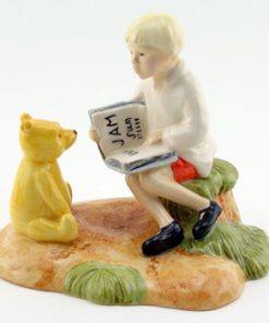 Christopher Reads To Pooh WP32 - Royal Doultoun Storybook Figurine