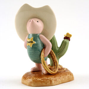 Howdy Sheriff Piglet WP89 - Royal Doultoun Storybook Figurine
