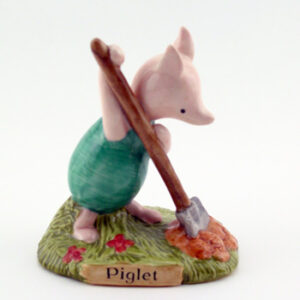 Piglet Planting A Haycorn WP26 - Royal Doultoun Storybook Figurine