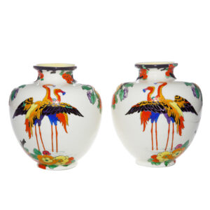 Vase Flamingos Pair 6_5H - Vase Pair