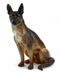 Alsatian Seated Without Collar HN921 - Royal Doulton Dog