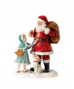 A Gift for Santa - 2015 Father Christmas Character Figure of the Year HN5733 - Royal Doulton Figurine