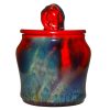 Sung Flambé Tobacco Jar with Elephant Finial - Royal Doulton Flambe