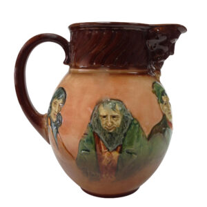 Airbrushed Dickens Pitcher - Royal Doulton Kingsware