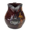 Kingsware Memories Pitcher with Crest and Silver Rim - Royal Doulton Kingsware