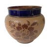 Doulton Lambeth Stoneware Jardinière Brown & Blue