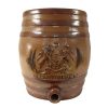 Doulton Lambeth Stoneware Liquor Barrel with Crest "Peppermint"