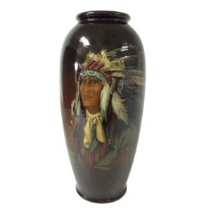 American Indian Hand Painted Vase by Tittensor - Royal Doulton