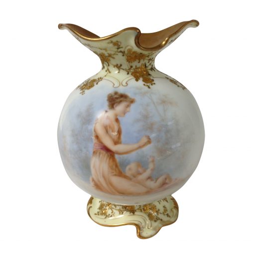 Burslem Luscian Ware Vase - Woman with infant - Royal Doulton