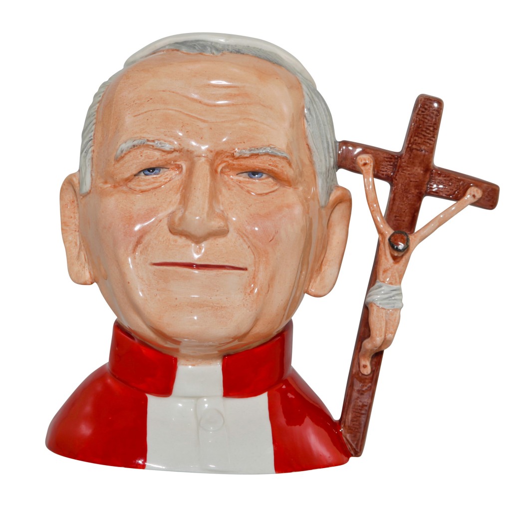 Pope John Paul II Prototype Large Character Jug