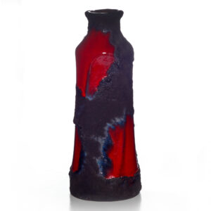 Lava Vase Red Blue 016