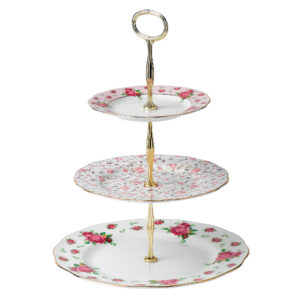 New Country Roses 3-Tier Cake Stand