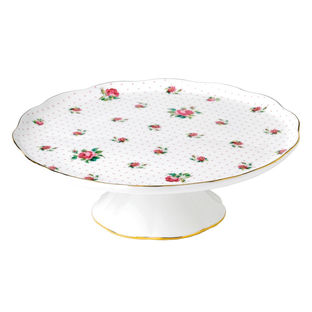 Cake Stand Pink Roses