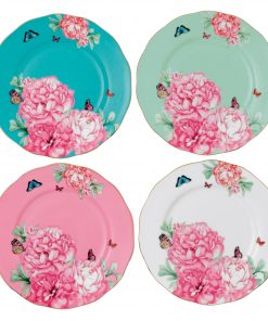 Miranda Kerr for Royal Albert Collection -  Set of 4 Accent Plates "Friendship" Pattern