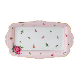 Vintage Sandwich Tray (Pink Roses)