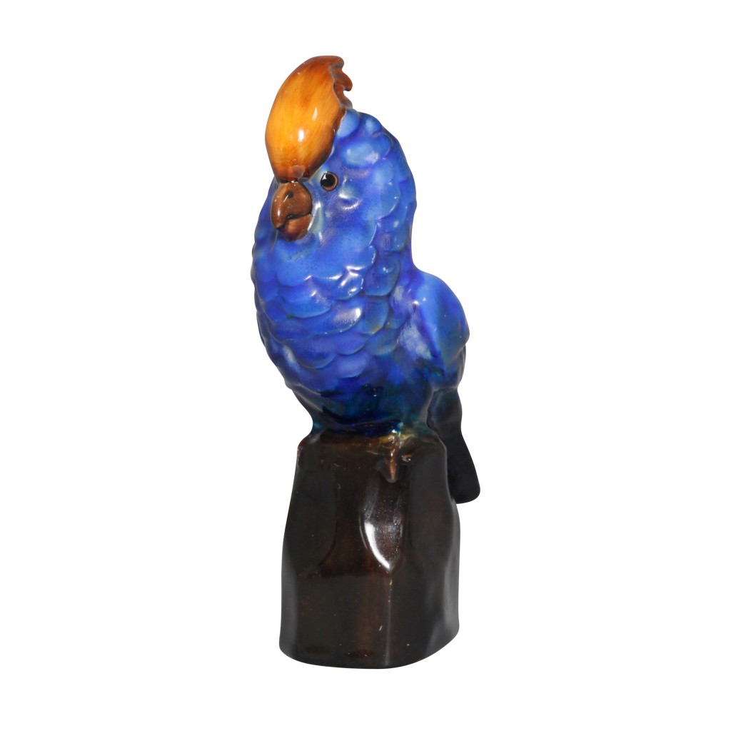 Cockatoo on Rock HN877 (Blue and Orange) - Royal Doulton Animal