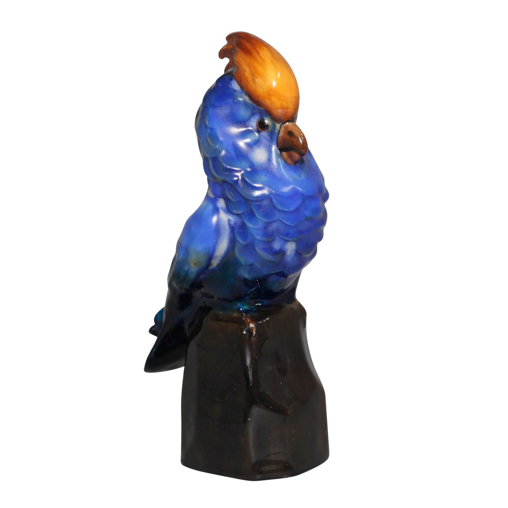 Cockatoo on Rock HN877 (Blue and Orange) - Royal Doulton Animal