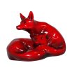 Flambe Foxes Curled HN117 (Style One) - Royal Doulton Animal