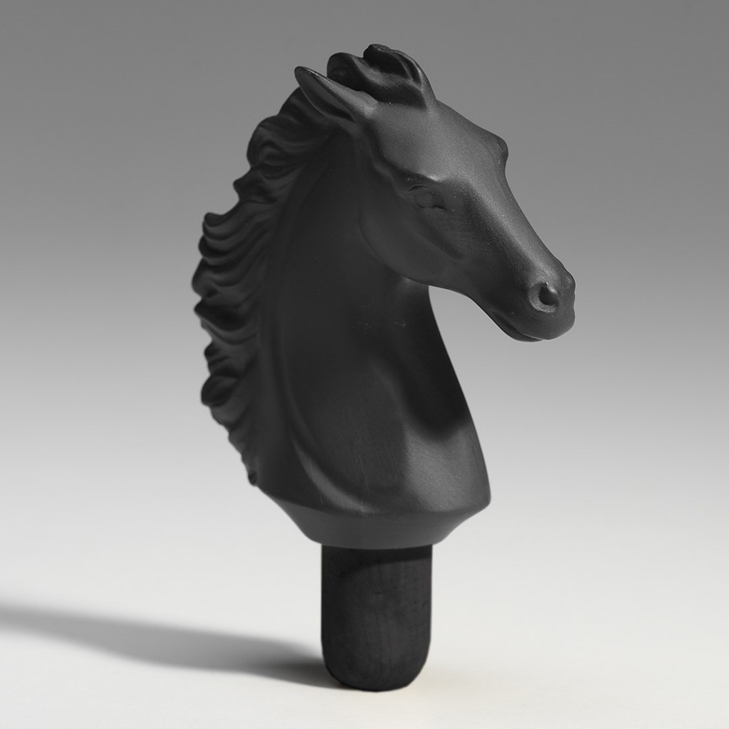 Bacchus Bottle Stopper Horse (Black) 1017096 - Lladro Functional Art