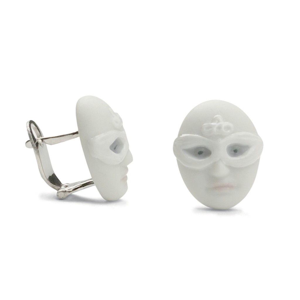 Earrings Mask Face 1010101 - Lladro Jewelry