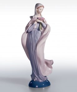 Our Lady with Flowers 1005171 - Lladro Religion