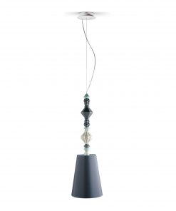 Pendant Lamp II - Black (Belle de Nuit Collection) 01023384 - Lladro Lighting